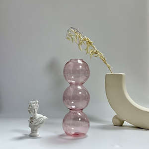 Usine À La Main Trois Boules Cylindrique Vase En Verre Vase <span class=keywords><strong>De</strong></span> Bureau Pièce Décorative Arrangement <span class=keywords><strong>De</strong></span> Fleurs Vase En Verre - Product Image 6