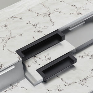 มือจับตู้สแตนเลสสไตล์อเมริกันสำหรับตู้ครัว ตู้เสื้อผ้า ตู้ลิ้นชัก - ดีไซน์ทันสมัย ติดตั้งง่าย - Product Image 3