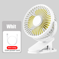 Ventilateur électrique USB portable mini silencieux à pince pour bureau, avec batterie 4000 mAh, pour usage domestique et automobile - Agent Dropshipping