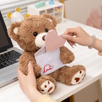 Peluche Canard Enveloppe d'amour, Super Douce, Rembourrage en Coton PP, Doudou pour Cadeau d'Anniversaire