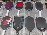 Raquette de pickleball professionnelle de style identique à celui des grandes marques, 5e génération, en fibre de carbone T700 pressée à chaud avec protection de bord en TPU 16 mm