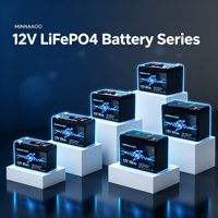 Batterie LifePO4 12V/24V 200Ah solaire haute sécurité, longue durée de vie, sans cobalt, courbe de tension stable pour système solaire