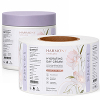 Étiquettes personnalisées pour cosmétiques, autocollants imperméables en feuille d'or/rose pour bouteilles et pots, emballages de crèmes hydratantes/huiles essentielles, étiquettes BOPP