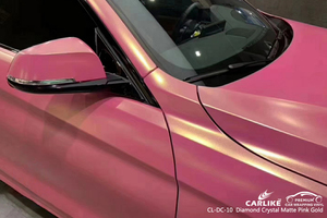 Diamante cristal mate Rosa oro súper alta densidad canales de aire pegatina coche vinilo envoltura - Product Image 4