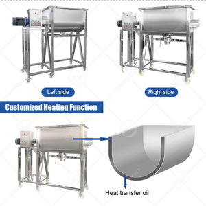 Mélangeur horizontal à double pales ORME Commercial en acier inoxydable 316, mélangeur à ruban double hélice <span class=keywords><strong>pour</strong></span> épices avec <span class=keywords><strong>chauffage</strong></span> - Product Image 3