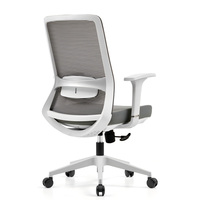 Chaise de bureau ergonomique moderne pivotante en maille avec support lombaire réglable, chaises en plastique de luxe personnalisables, vente en gros