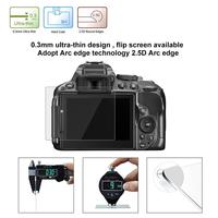 Protecteur d'écran en verre trempé anti-rayures HD Clear 2.5D 9H pour Nikon D5300 D5500 D5600 D7100 D7200 D3000 D3100 D3200