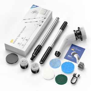 Fregadora de Pisos Inalámbrica 7 en 1, 3000 mAh, para Limpieza de Baños, Azulejos, Pisos, con Mango Largo, Portátil, Eléctrica, Giratoria - Product Image 2