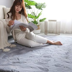 Bán buôn Faux Thỏ lông Thảm phòng ngủ thảm lớn Fluffy xù xì khu vực thảm siêu mềm cho phòng khách trẻ em phòng - Product Image 2