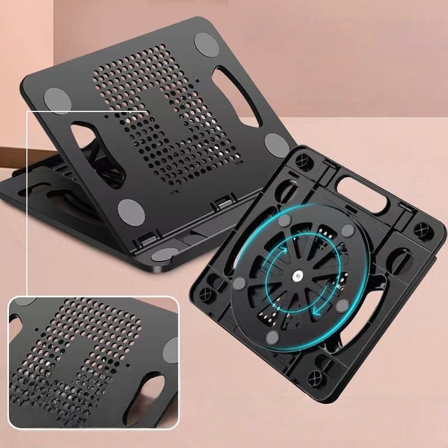 MQ 360 Rotating Laptop Stand Adjustable Plastic Notebook Holder Desktop Cooling Riser Tablet Support Stand