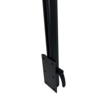 Revêtement noir Rv caravane en alliage d'aluminium pliant jambe de Table pivotante rotative pour bateau marin Yacht camping-car