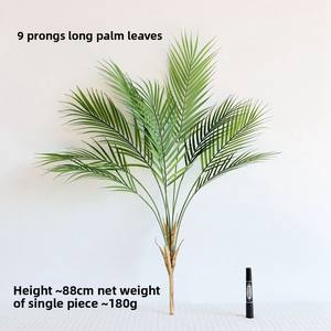 <span class=keywords><strong>Feuilles</strong></span> de palmier artificielles de Madagascar Rancheng, en plastique, faites à la main, de haute qualité, réalistes, durables, pour la remise de diplômes, Pâques, la maison, les mariages - Product Image 6