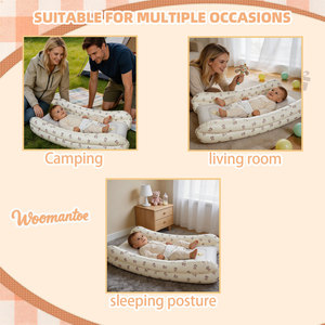Lettino da Viaggio Gonfiabile per Bambini con Paracolpi di Sicurezza, Sedia a Dondolo, Letto Portatile per Bambini, Materasso ad Aria per <span class=keywords><strong>Neonati</strong></span> - Product Image 4