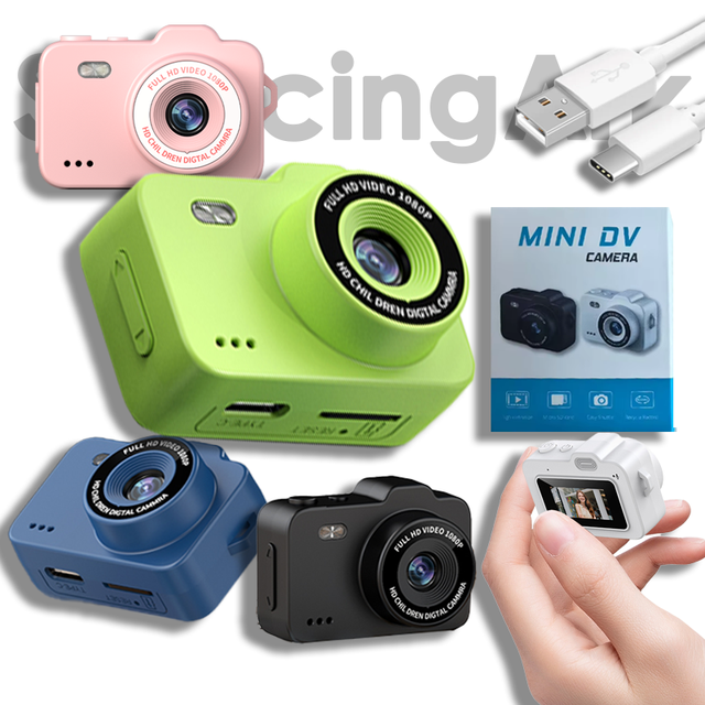 SourcingArk 0.96 Mini 200mAh Battery Ultra Compact Portable Pocket Size Camera for Students Kids Sports Events Digital Camera