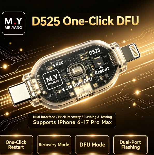 M.Y Flasher Project D525 One-Click DFU Mode Restart/Recovery Mode Dual-Interface Flashing Tool