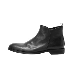 Men's <b>Brown</b> Leather <b>Boots</b> Round Toe Slip-On Office Career Dress Shoes Rubber Outsole All Seasons Solid Color Drop Shipping - Product Image 4