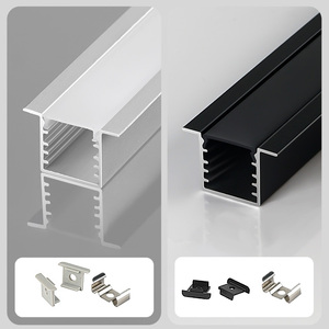 Perfil de Aluminio de Alta Calidad Personalizado para <span class=keywords><strong>Tira</strong></span> de Luz <span class=keywords><strong>LED</strong></span>, Canal de Perfil de Aluminio para <span class=keywords><strong>LED</strong></span>, Perfil de Aluminio Empotrado para <span class=keywords><strong>LED</strong></span> - Product Image 2