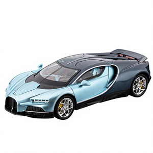 Modèle de supercar en alliage moulé sous pression à l'échelle 1/24 avec lumières et effets sonores, voiture jouet de simulation avec portes et capot ouvrables, cadeau <span class=keywords><strong>pour</strong></span> garçons - Product Image 2