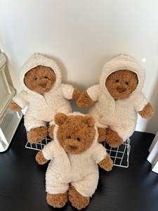 Jellycat Bartholomew <strong>Bear</strong> With Romper Outfit 28cm <strong>Cute</strong> Stuffed Plush Toy For Kids Gift Wholesale - Product Image 3