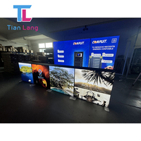 Comptoirs de réception pliables pour stands de vente avec affichage lumineux LED en tissu SEG intégré au plateau – Offre Spéciale