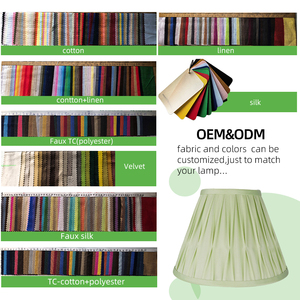 Hot Selling Duck Egg <strong>Green</strong> Color Empire Lining <strong>Lamp</strong> <strong>Shade</strong> Handmade Eco-Friendly Stitched Modified Box Pleated Lampshade - Product Image 3
