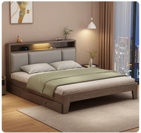 Meubles de chambre à coucher en vente chaude avec armoire Ensemble de chambre à coucher de lit King Size au design simple