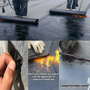 <span class=keywords><strong>Membrane</strong></span> d'étanchéité de toiture auto-adhésive en bitume modifié SBS élastique de qualité supérieure pour fondations de terrasses plates en béton et sous sols - Product Image 2