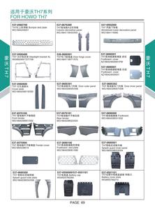 Pour Sinotruck Howo Haohan TH7 MAX A7 <span class=keywords><strong>NX</strong></span> N7G TX T6G T5G MAX : Phare, Pare-chocs, Feu arrière, Rétroviseur, Garde-boue, Calandre, Porte latérale - Product Image 3