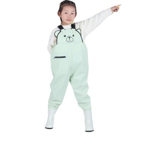 Salopette imperméable en PVC Yilong Yang Family Generals pour enfants, idéale pour la pêche, la natation, la pêche à la ligne, la plage et comme pantalon de pluie, couleur unie - Product Image 2