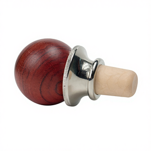 Vente d'usine, bouchon de bouteille de vin en liège naturel fait à la main, écologique, portable, avec tête pour usage alimentaire - Product Image 1
