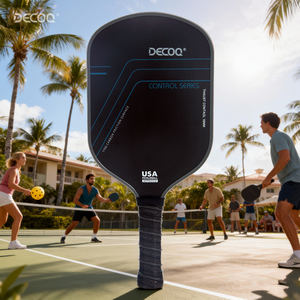 Vente en gros d'usine, pagaie de pickleball en fibre de carbone T700 de 18 mm, noyau en nid d'abeille, pressage à froid - Product Image 4