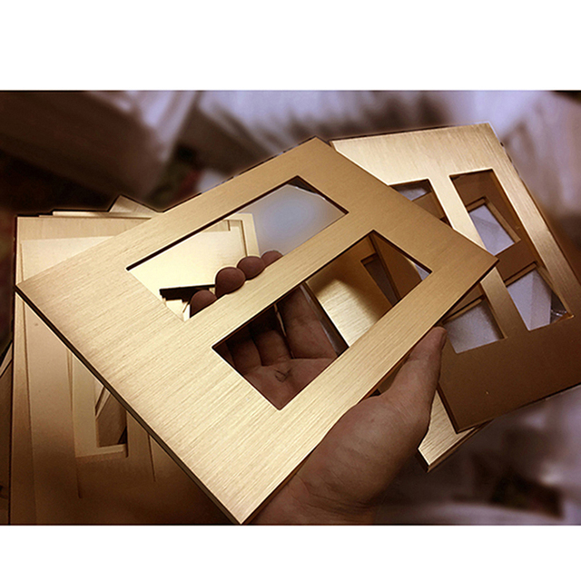 Modular Metal Brass Light Cover Switch Plate