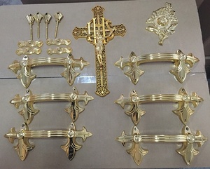 Ataúd de venta al por mayor H9001SET ataúd mango accesorios de plástico mango - Product Image 1