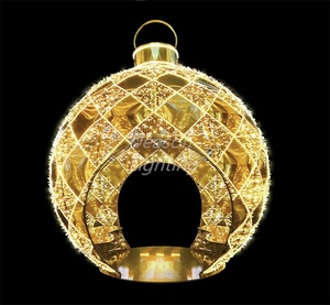 Bola <span class=keywords><strong>de</strong></span> Navidad para iluminar al aire libre, ornamento <span class=keywords><strong>gigante</strong></span> <span class=keywords><strong>de</strong></span> 5m, bolas LED para caminar, para compras, centros comerciales, pantallas <span class=keywords><strong>de</strong></span> luz <span class=keywords><strong>de</strong></span> vacaciones - Product Image 4