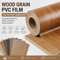 Película Decorativa de PVC con Textura de Madera, Lámina de Transferencia de Calor para Tejas de Techo, Panel de Pared WPC, Rollo de Estampado en Caliente