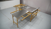 Scie à table coulissante portable 680 pour le travail du bois, machine à découper le bois pliable