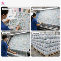 Tissu en popeline de coton imprimé floral, léger, tissé, de haute qualité, respirant, pour chemises, robes et chemisiers pour femmes, vente en gros en usine
