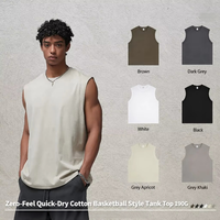 Débardeur de sport pour homme 190G à séchage rapide, idéal pour le basketball et le streetwear, personnalisable avec logo