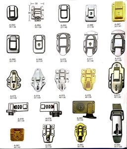 Bao Bì Bằng Gỗ Hộp Đồ Trang Sức Ngăn Kéo Cửa Tủ Sửa Chữa Trang Trí Kim Loại Khóa Quà Tặng Hợp Kim Thủ Công Clasp Tủ Khóa Bắt Chốt - Product Image 6