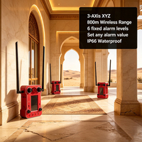 Détecteur de tremblements de terre en intérieur Desert Corridor, capteur d'inclinaison 3 axes XYZ, accéléromètre, IP66, fixation magnétique, alerte de bâtiment