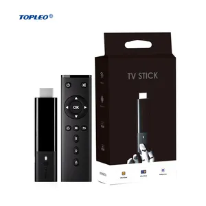 Topleo-Dispositivo de tv inteligente 4k max, 2,4g Dongle, 5g, Wifi, reproductor multimedia de streaming, Android Tv stick