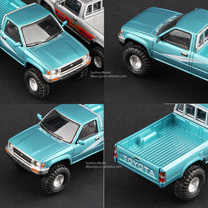 Massdi 1/64 Hilux Pikup <span class=keywords><strong>SUV</strong></span> in lega 1994 auto modello di veicolo pressofuso auto giocattolo da collezione - Product Image 3