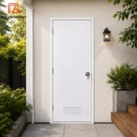 Puerta Abatible de PVC de Diseño Moderno, con Excelente Sellado, para Dormitorio o Exterior, Varios Estilos para el Hogar