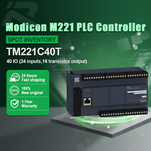 Contrôleur logique programmable Schneider Modicon série M221 TM221C40T, module 40 transistors IO PNP, stock entrepôt. - Product Image 1
