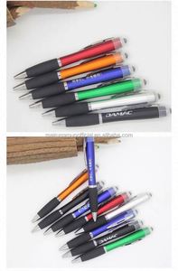 OEM LED Light Sports Gift Soft Touch Screen <b>Pen</b> Custom Logo Multi-Functional Novelty for Promotion Ballpoint <b>Pen</b> Multi-Colored - Product Image 5