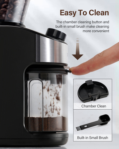 Máquina de molinillo de café expreso portátil de 220V para uso doméstico, cafetera eléctrica ajustable, teñida a mano con carcasa de plástico - Product Image 6