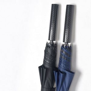 Ultra-Light 34-Inch Carbon Fiber Golf <b>Umbrella</b> Semi-Automatic Double-Layer 8K Panels Black Rubber Clear <b>Large</b> Rain Protection - Product Image 1