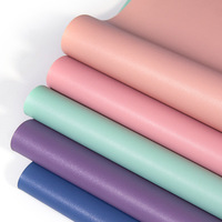 Double Face 1.8mm Embossé Nappa Vinyl Vegan PVC Rexine Tissu artificiel en simili cuir synthétique pour la fabrication de napperons