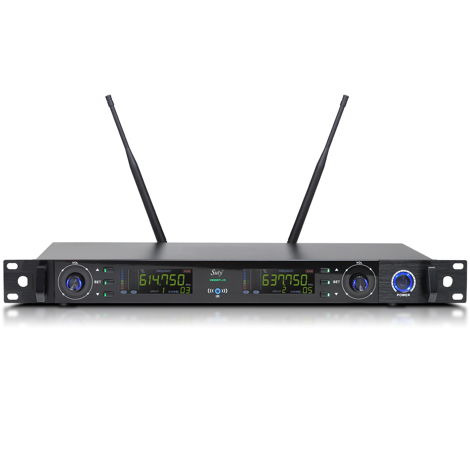 UHF WIRELESS MICROPHONE ワイヤレスマイクセット Professional VM888 Plus UHF Wireless Microphone - Adjustable