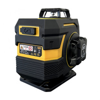Niveau laser 4D LS-4DG vert 16 lignes avec cache de protection métallique pour projection laser continue
